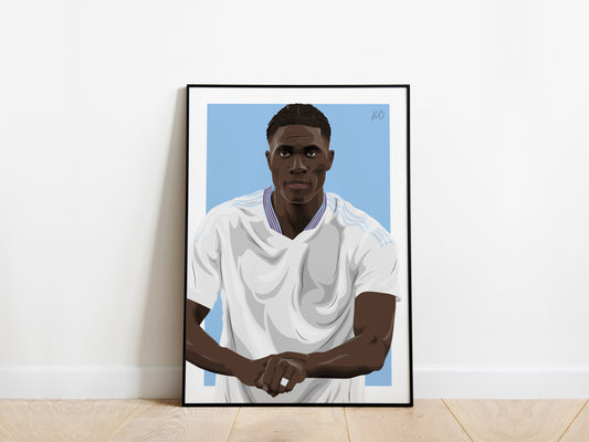 Amadou Onana Portrait Aston Villa Poster - KDDesigns6