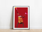 Victor Osimhen Cartwheel Celebration Galatasaray Poster - KDDesigns6