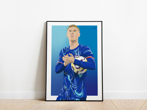 Cole Palmer Portrait Chelsea Poster - KDDesigns6