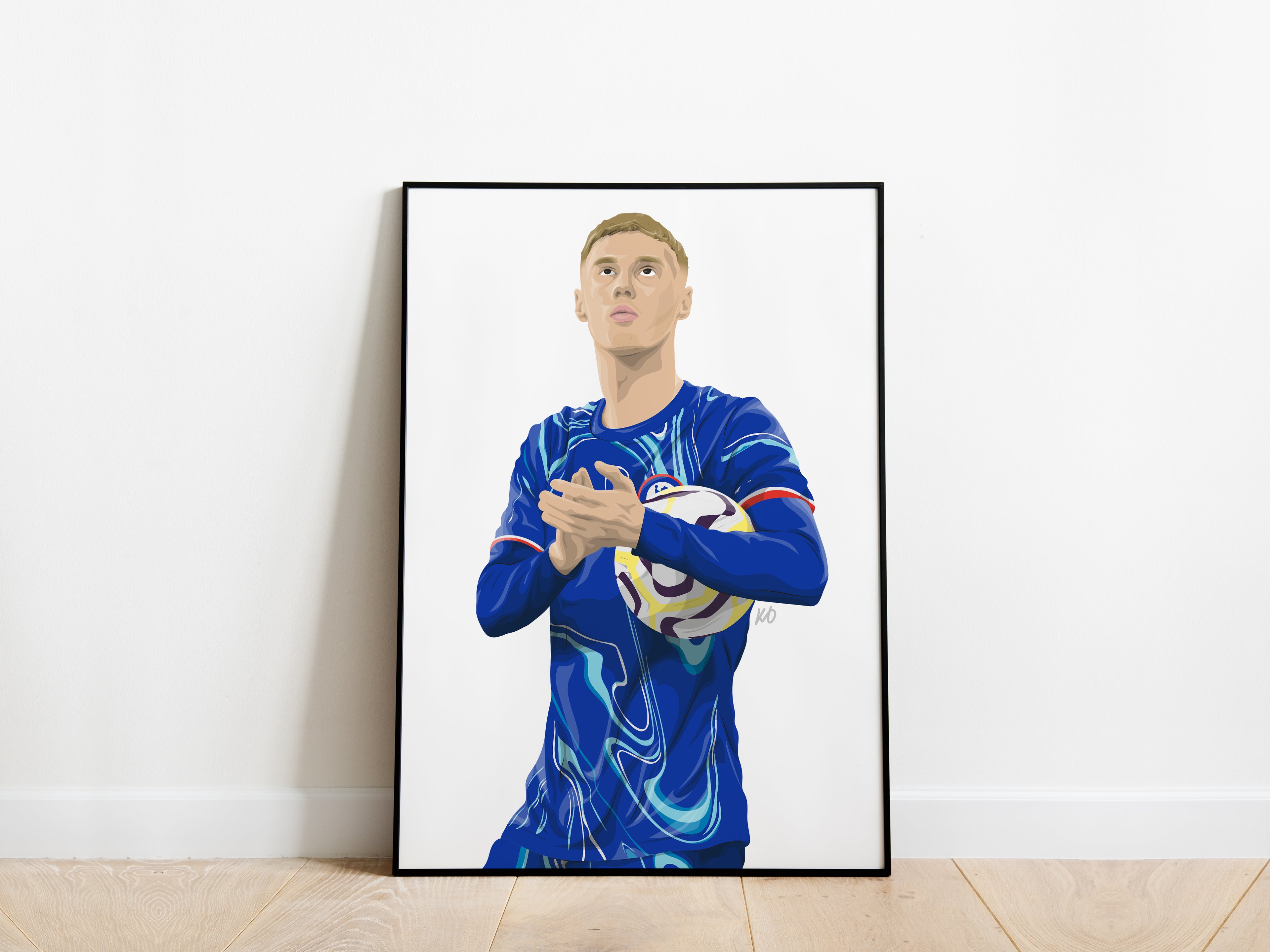Cole Palmer Portrait Chelsea Poster - KDDesigns6