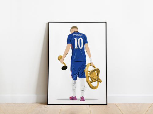 Cole Palmer Club World Cup Trophy Chelsea Poster - KDDesigns6