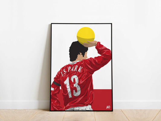 Park Ji-sung Manchester United Poster KDDesigns6