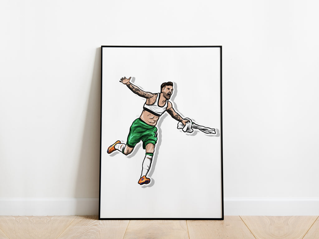 Troy Parrott Celebration Ireland Poster - KDDesigns6