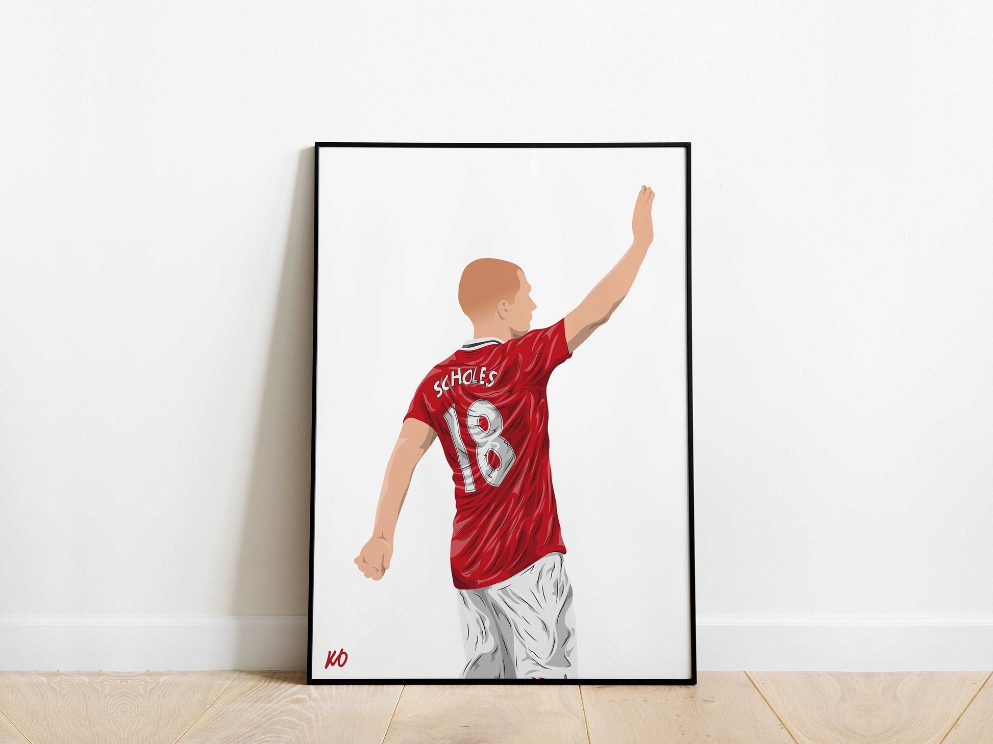 Paul Scholes Manchester United Poster - KDDesigns6