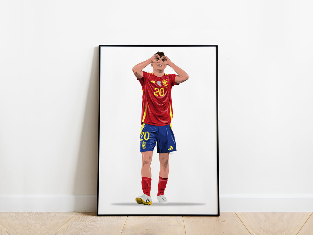 Pedri Celebration Spain Poster - KDDesigns6