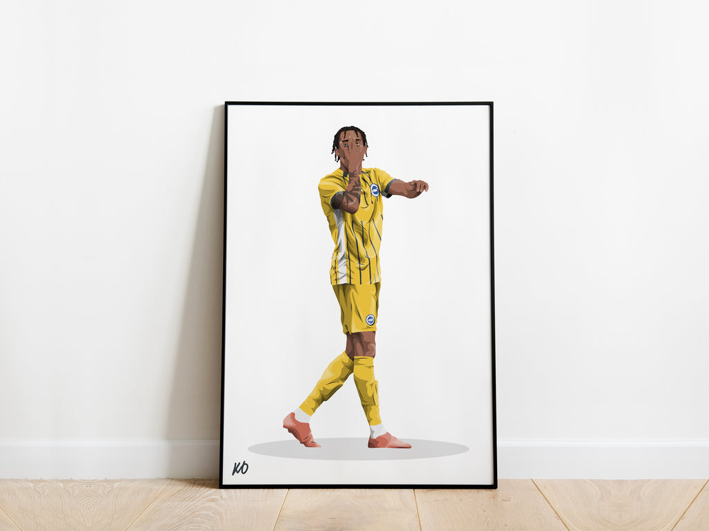 Joao Pedro Celebration Brighton Poster - KDDesigns6