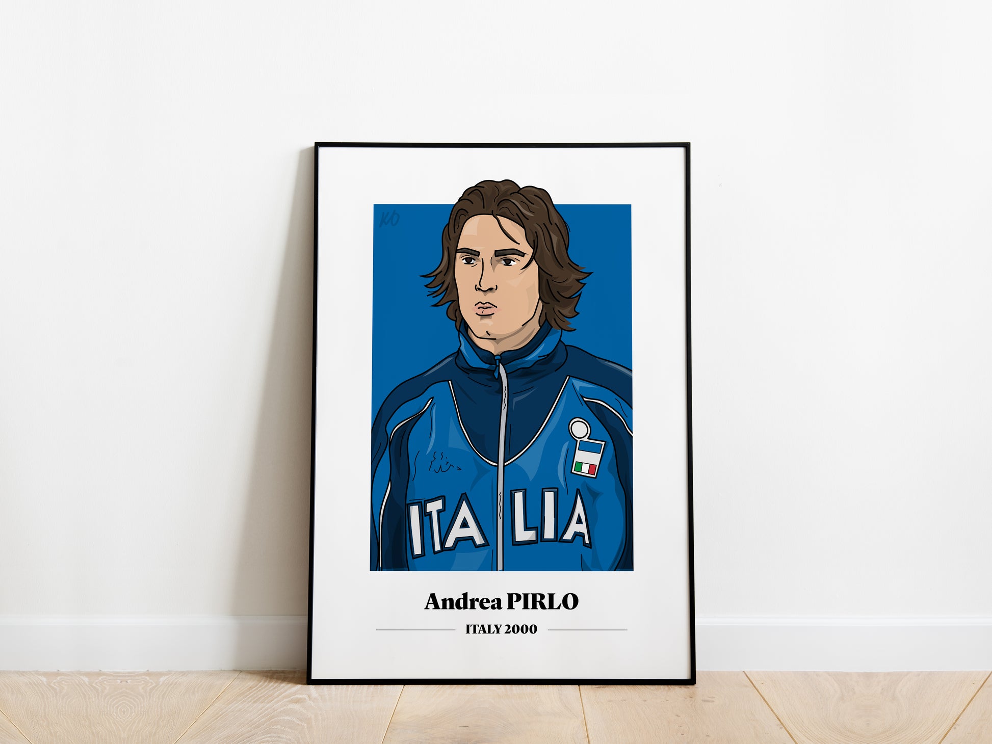 Andrea Pirlo Portrait Italy Poster - KDDesigns6