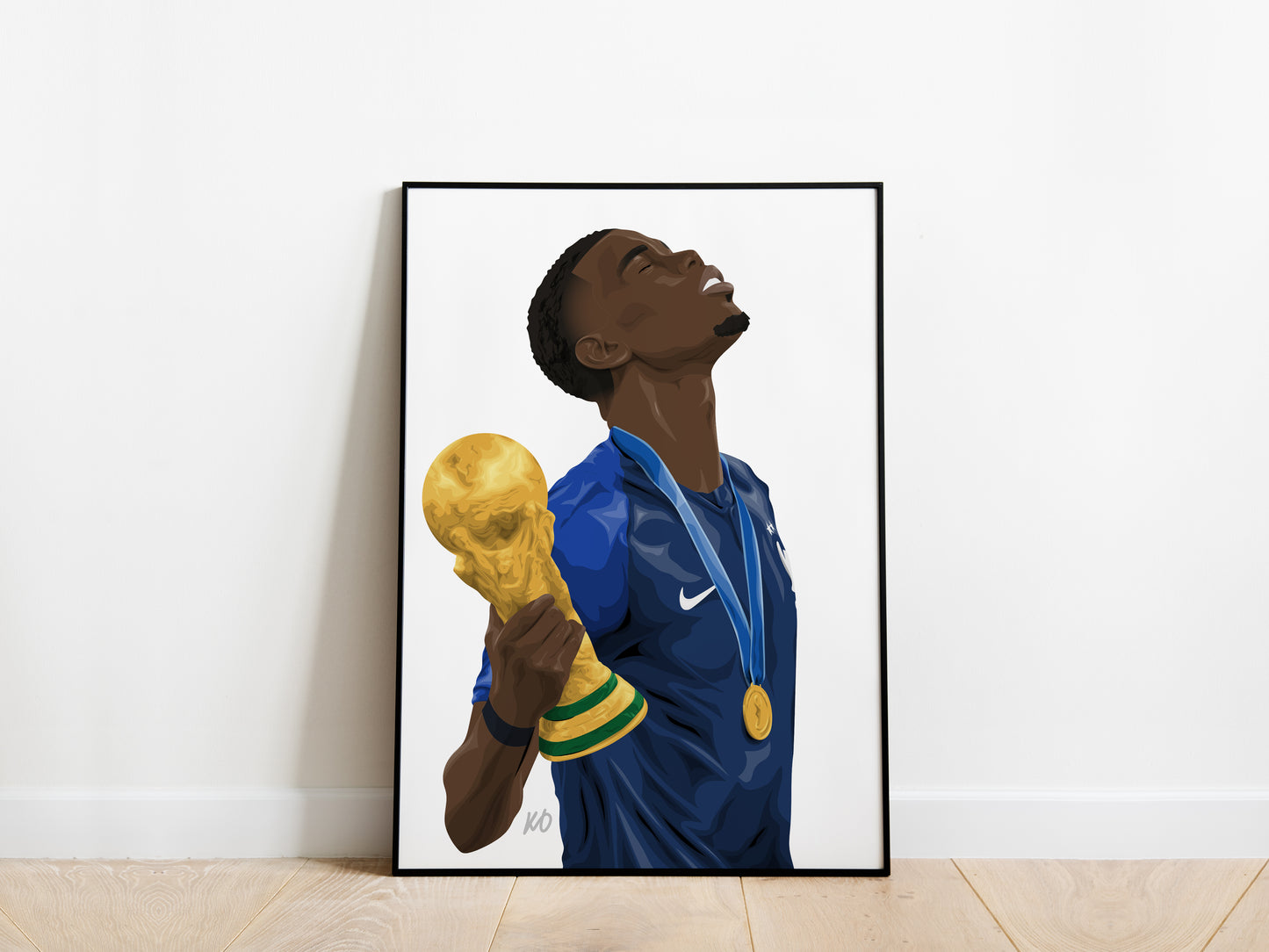 Paul Pogba World Cup France Poster