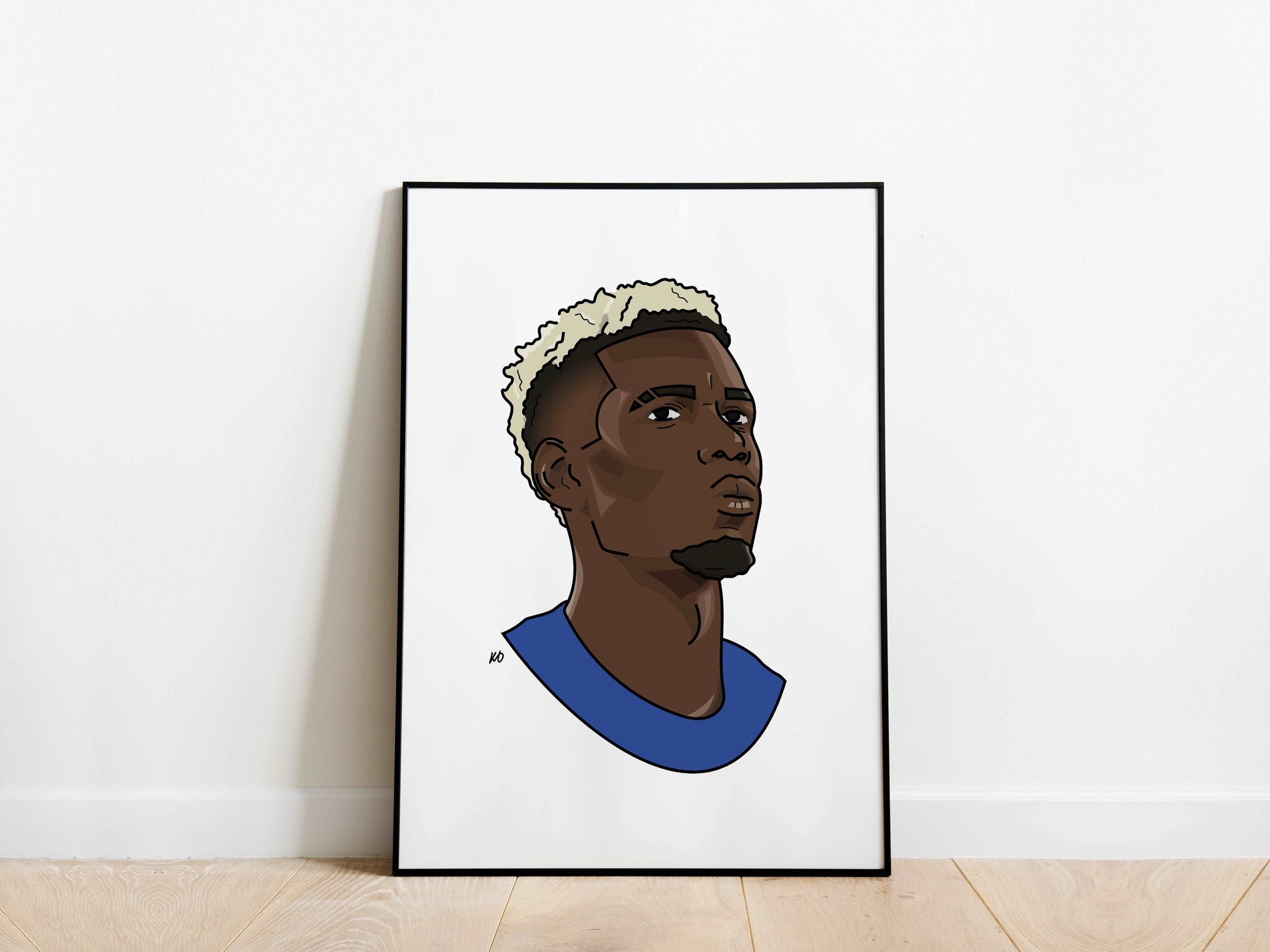 Paul Pogba Portrait France Poster - KDDesigns6