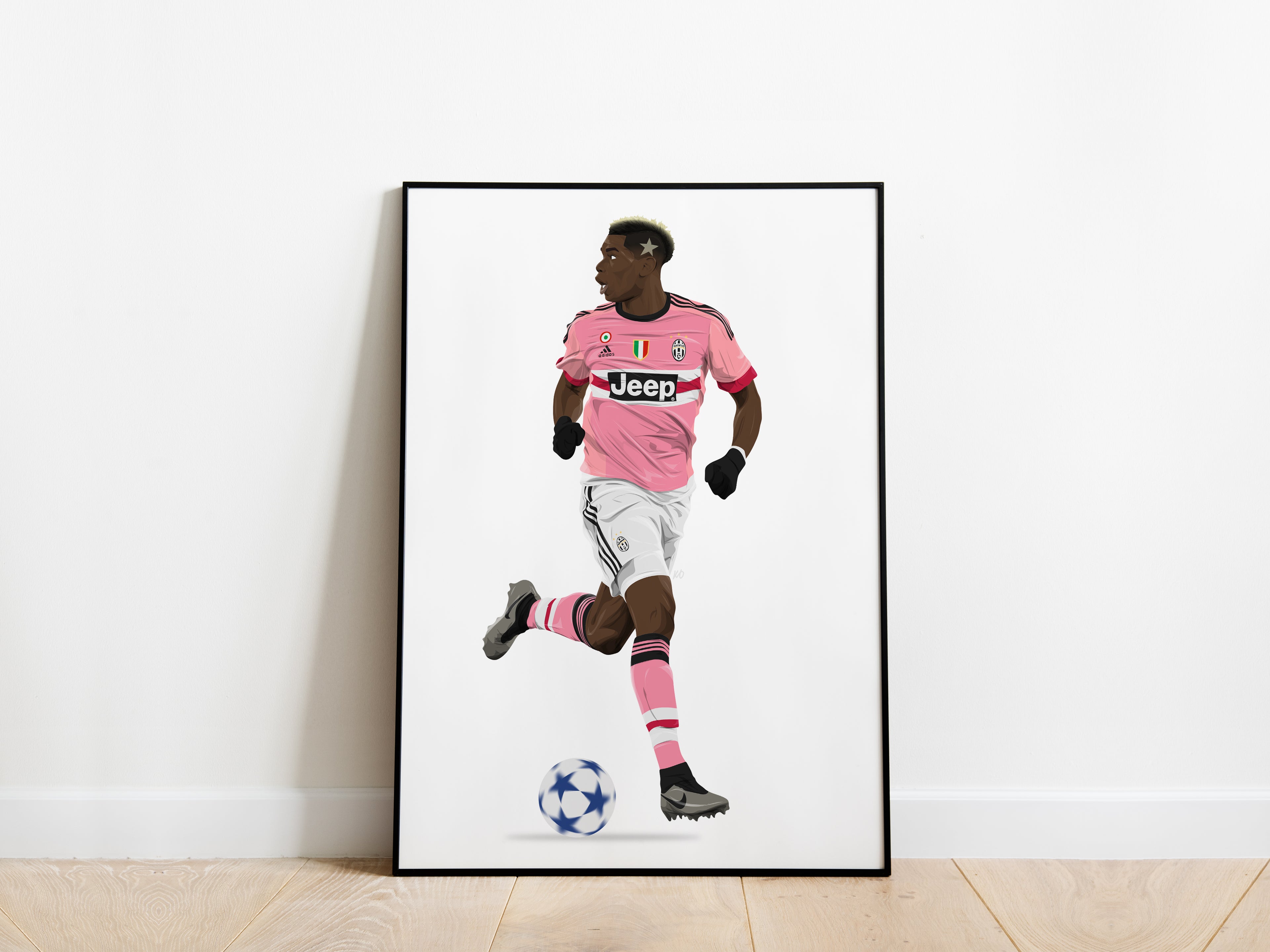 Paul Pogba 2015/16 Away Kit Juventus Poster