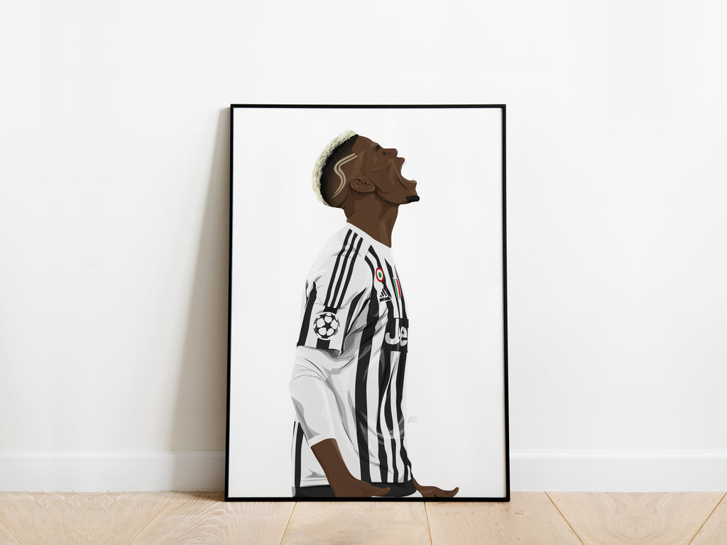 Paul Pogba Juventus Poster - KDDesigns6