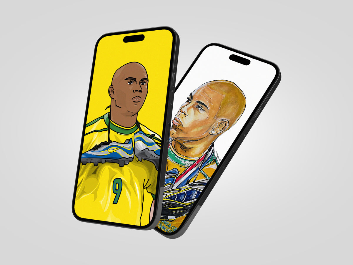 Ronaldo Nazario Phone Wallpaper Bundle - Limited Edition - KD x Waamartins