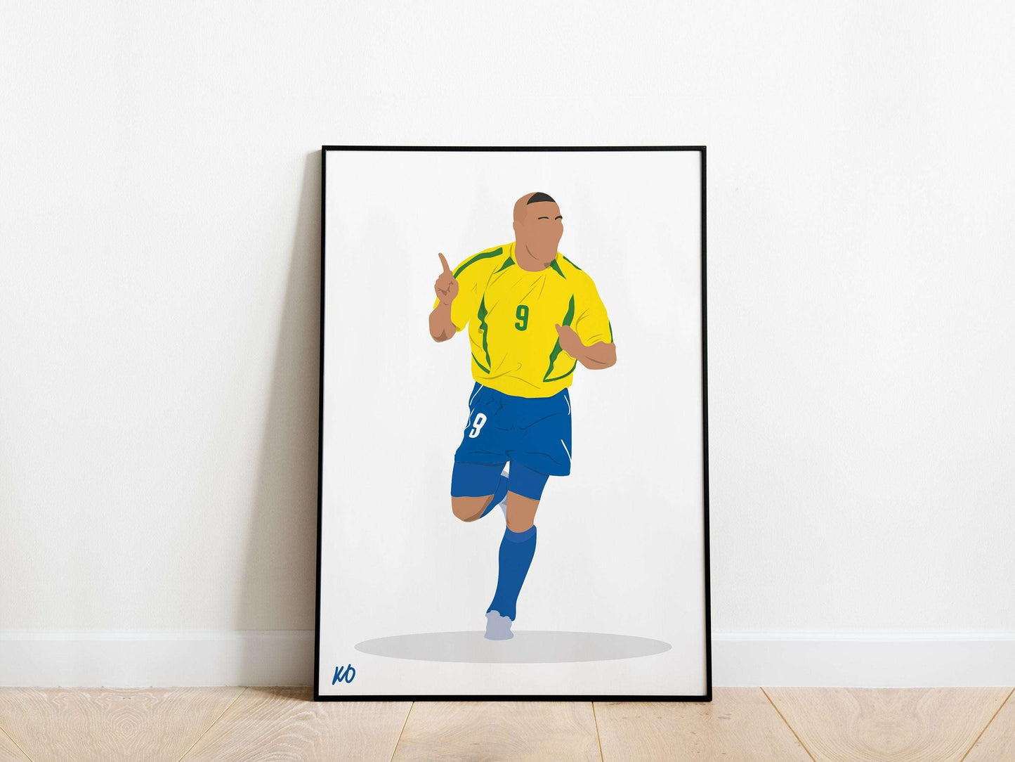 R9 Ronaldo Nazario Brazil Poster KDDesigns6