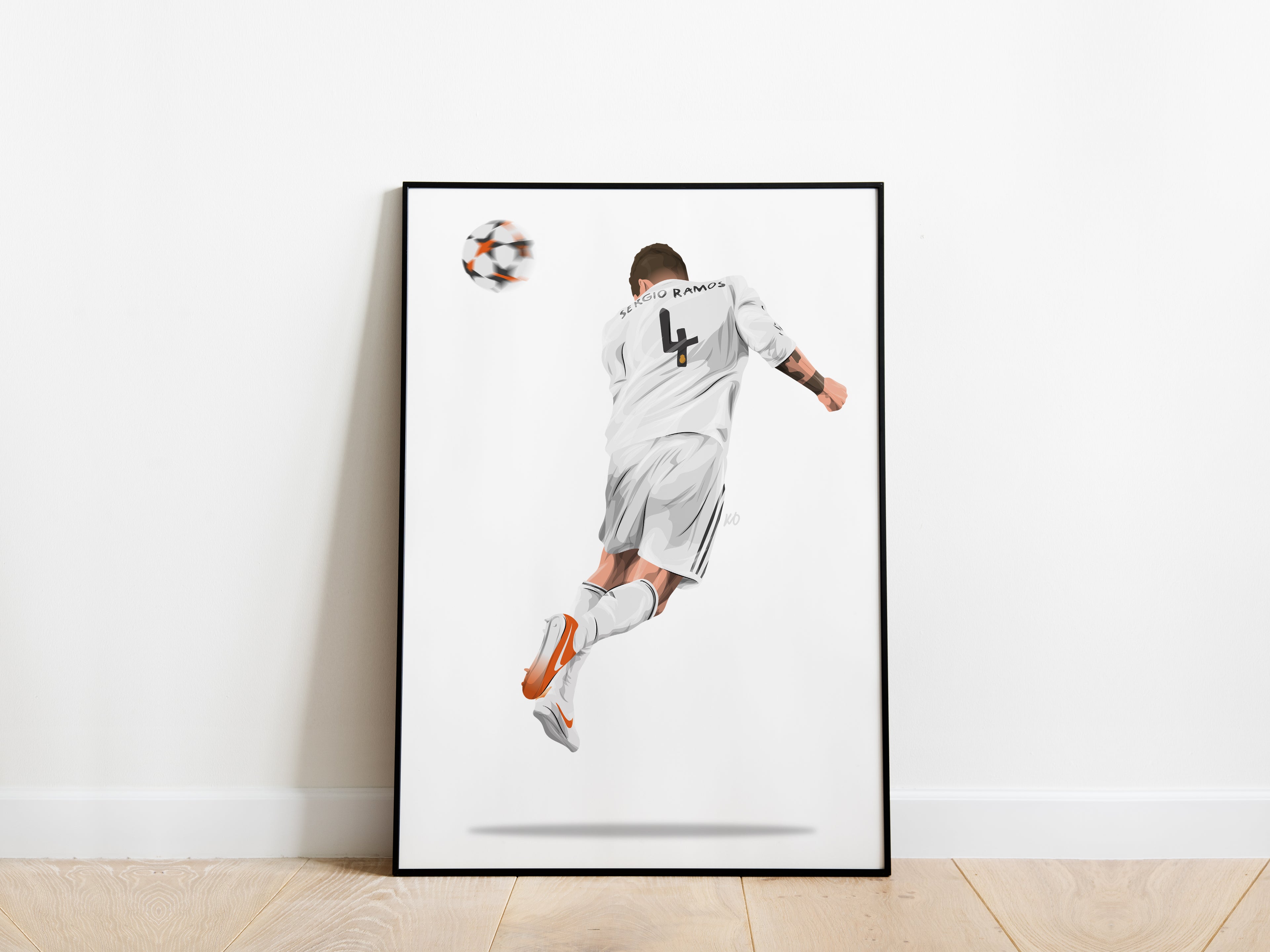 Sergio Ramos Champions League Final 2014 Real Madrid Poster - KDDesigns6