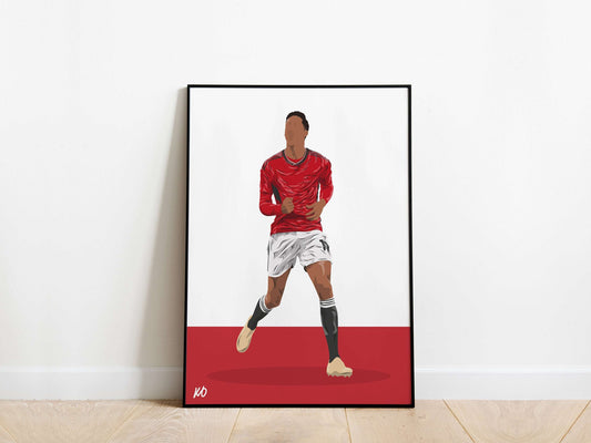 Raphael Varane Manchester United Poster - KDDesigns6