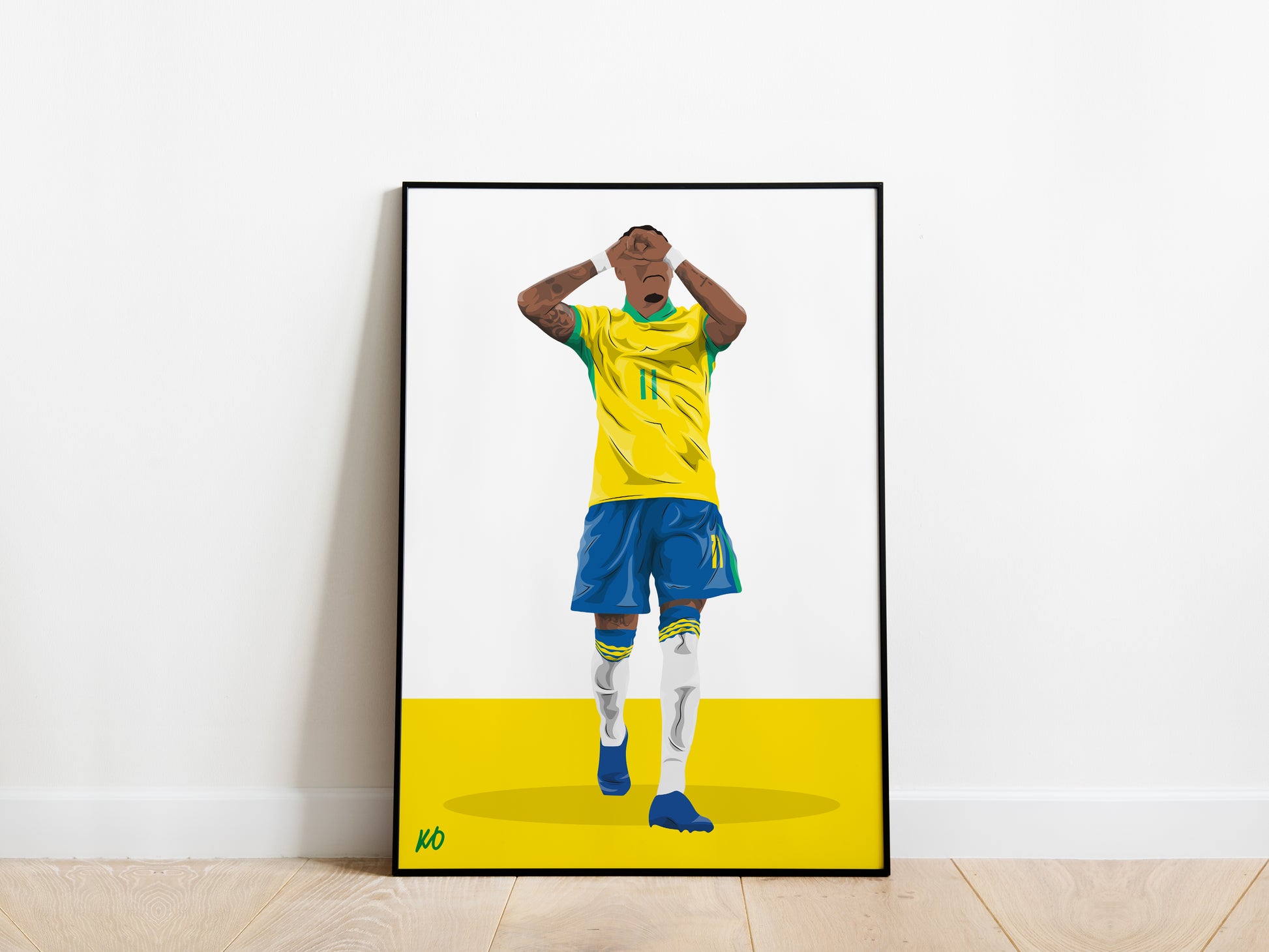 Raphinha Brazil Poster - KDDesigns6