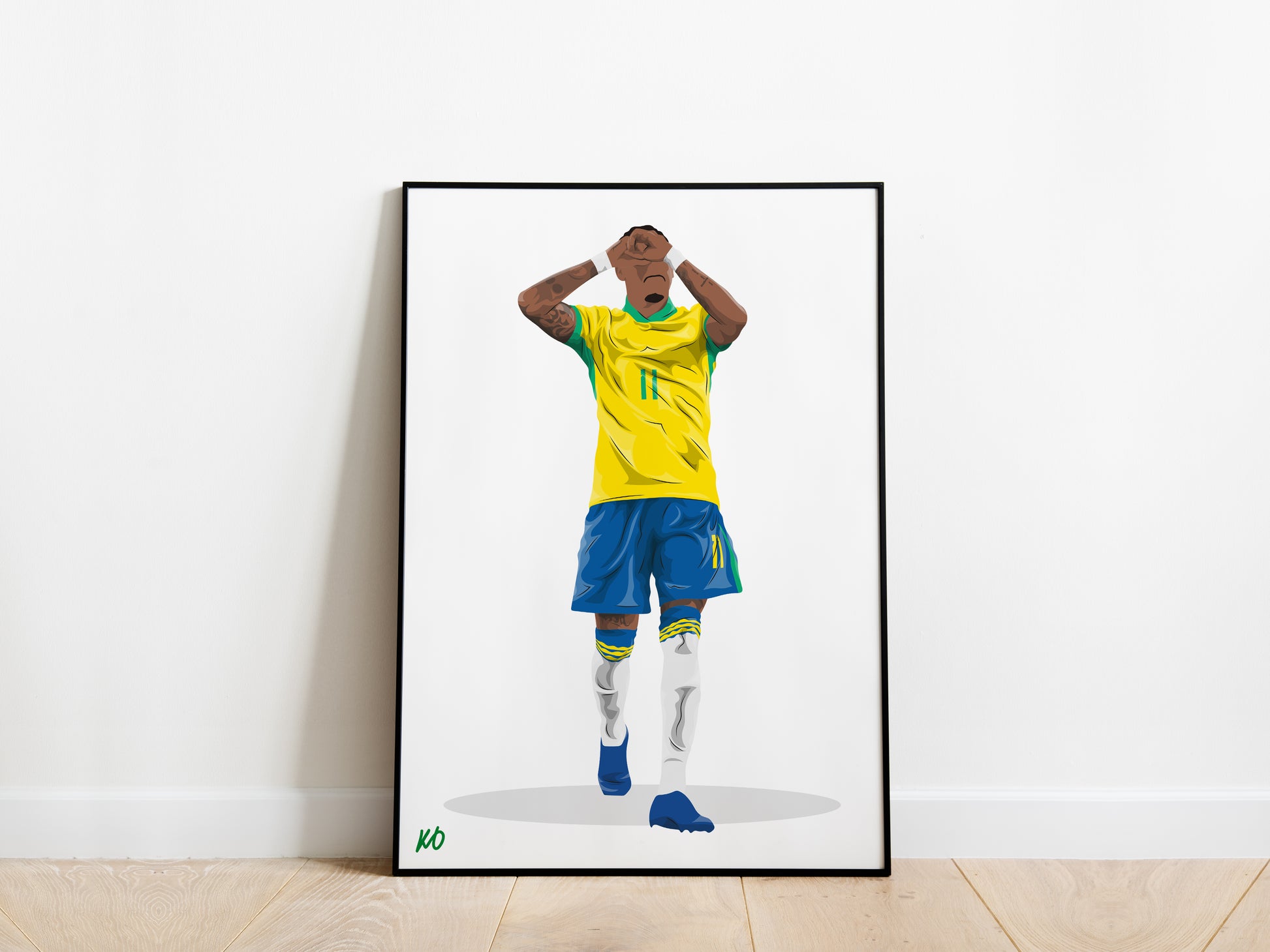 Raphinha Brazil Poster - KDDesigns6