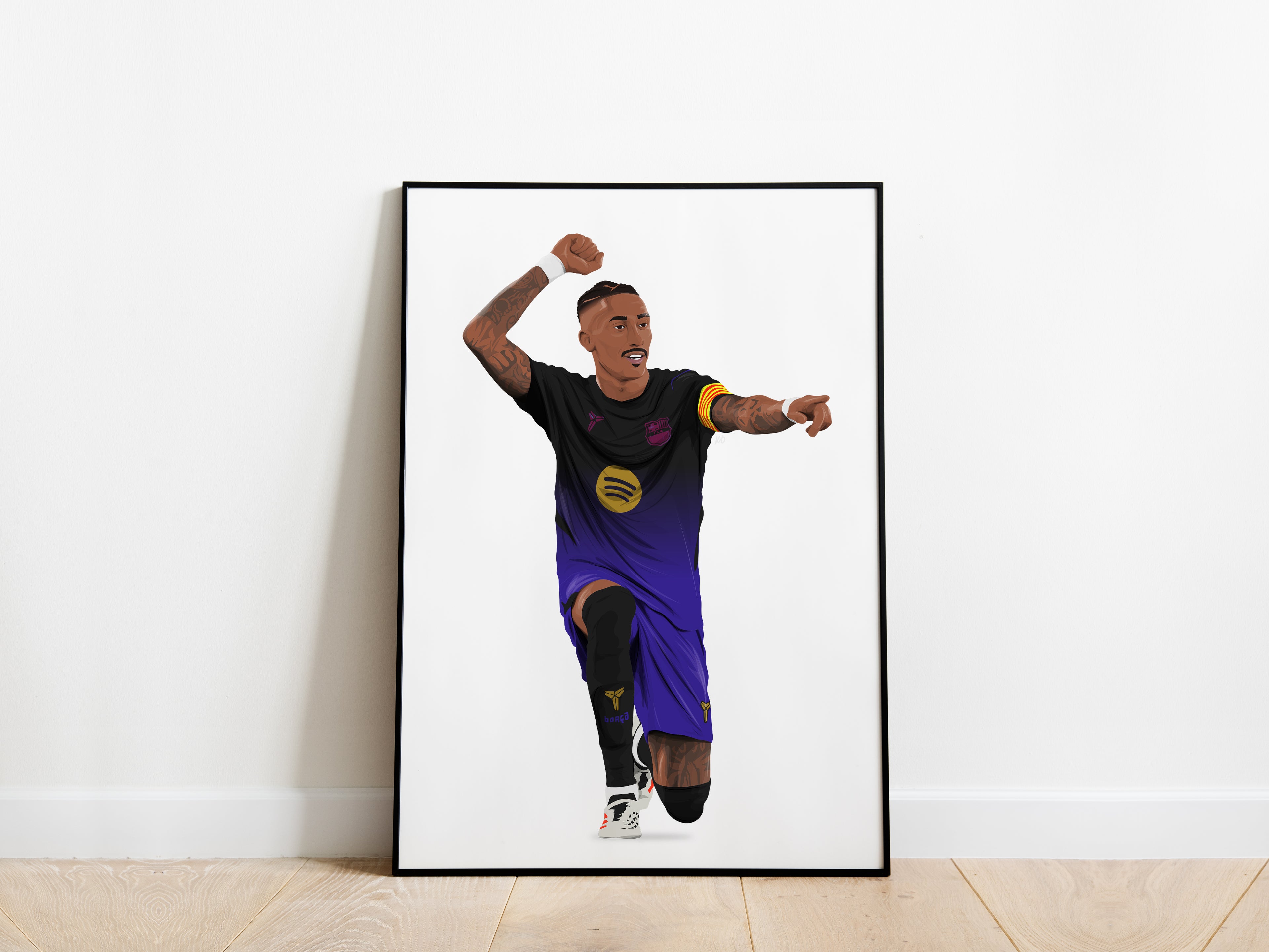 Raphinha Celebration 26/27 FC Barcelona Poster