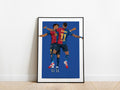 Lamine Yamal, Raphinha Celebration Barcelona Poster - KDDesigns6
