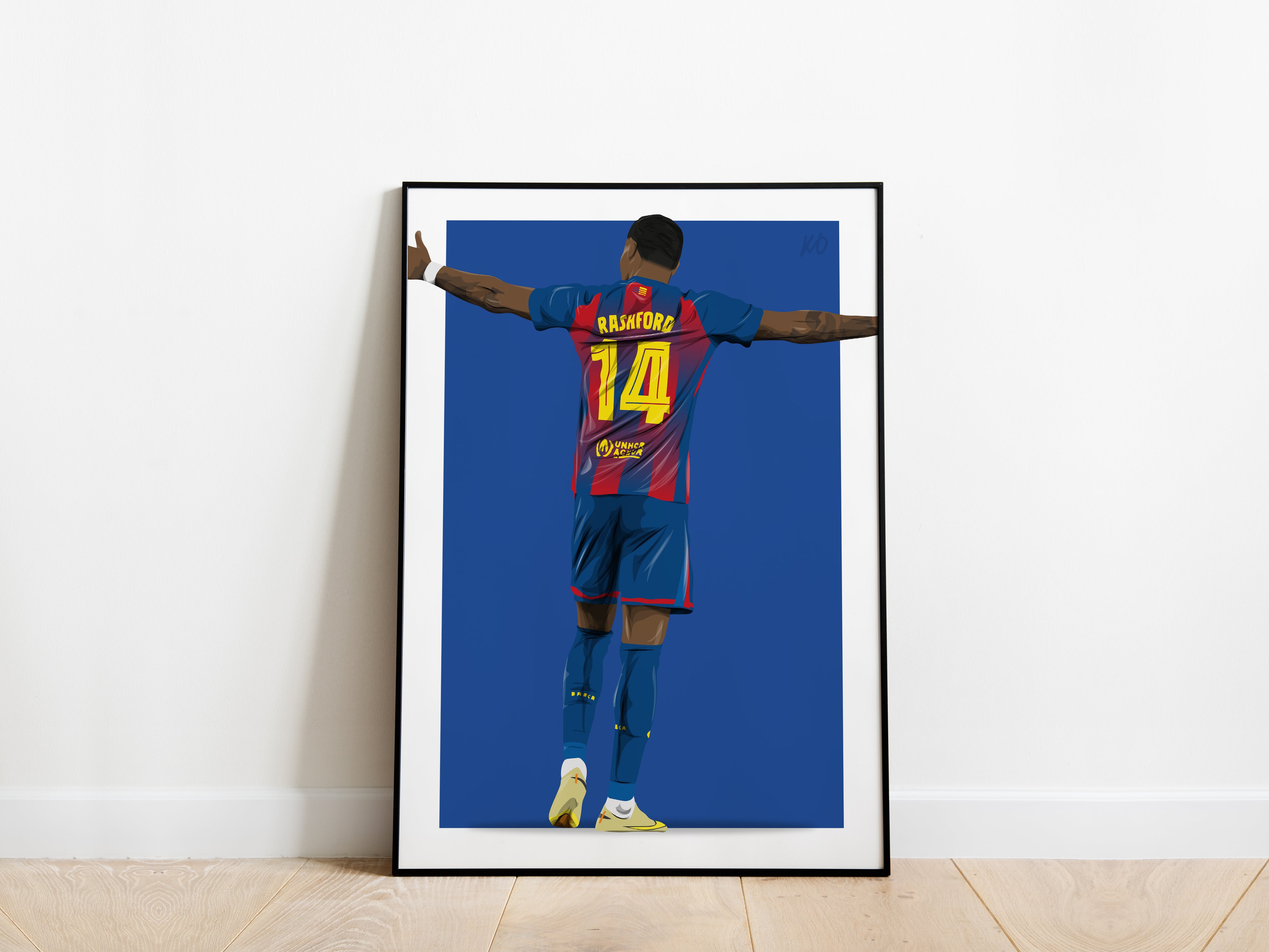 Marcus Rashford 25/26 FC Barcelona Poster - KDDesigns6