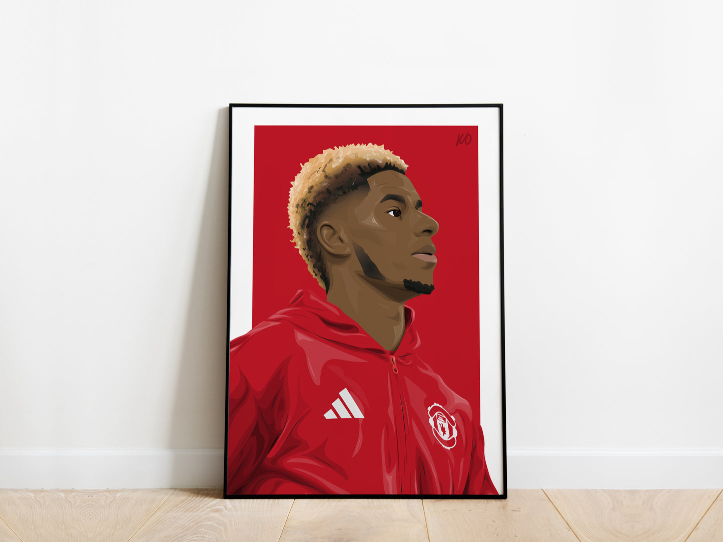 Marcus Rashford Portrait Manchester United Poster