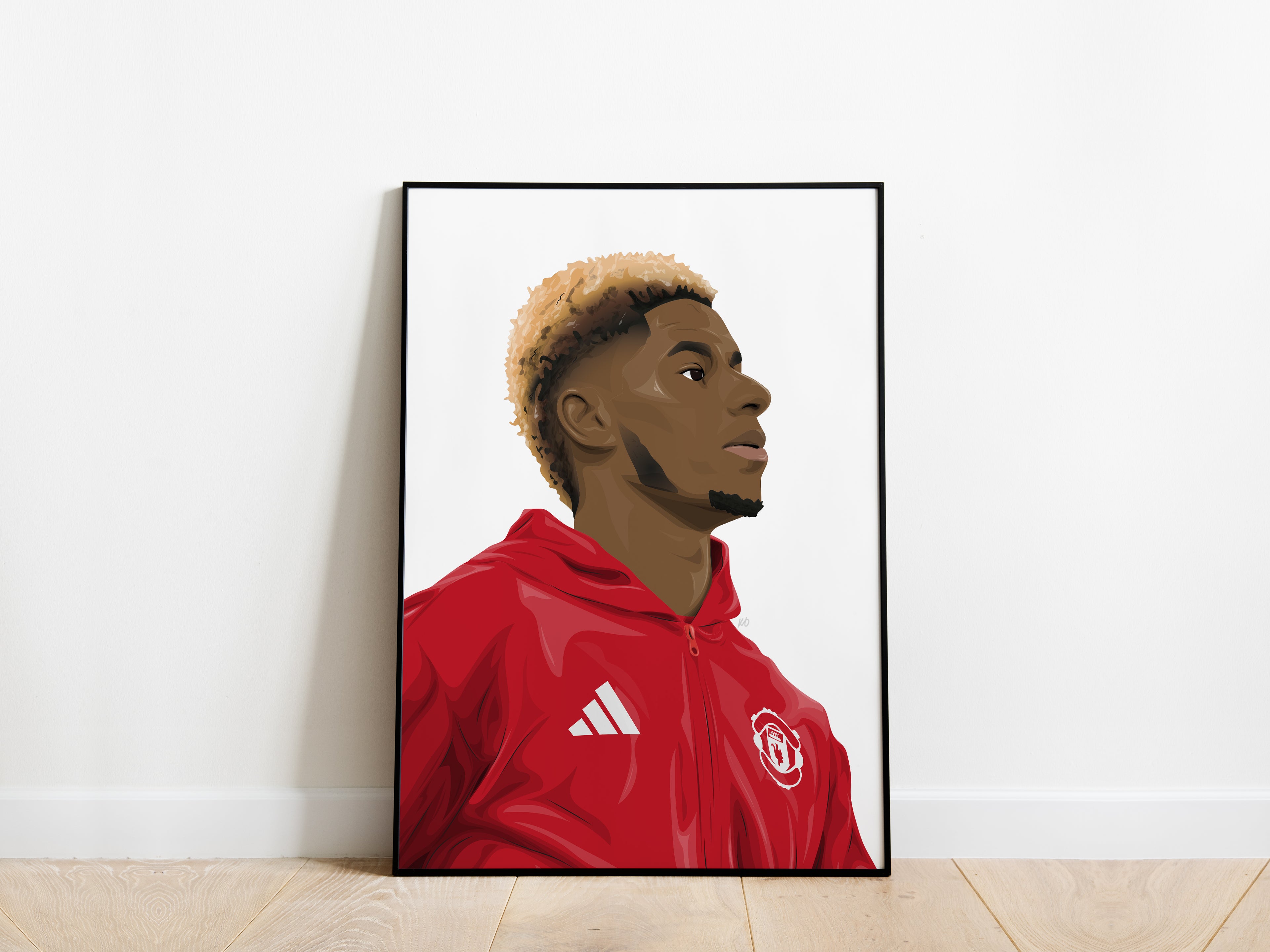 Marcus Rashford Portrait Manchester United Poster - KDDesigns6