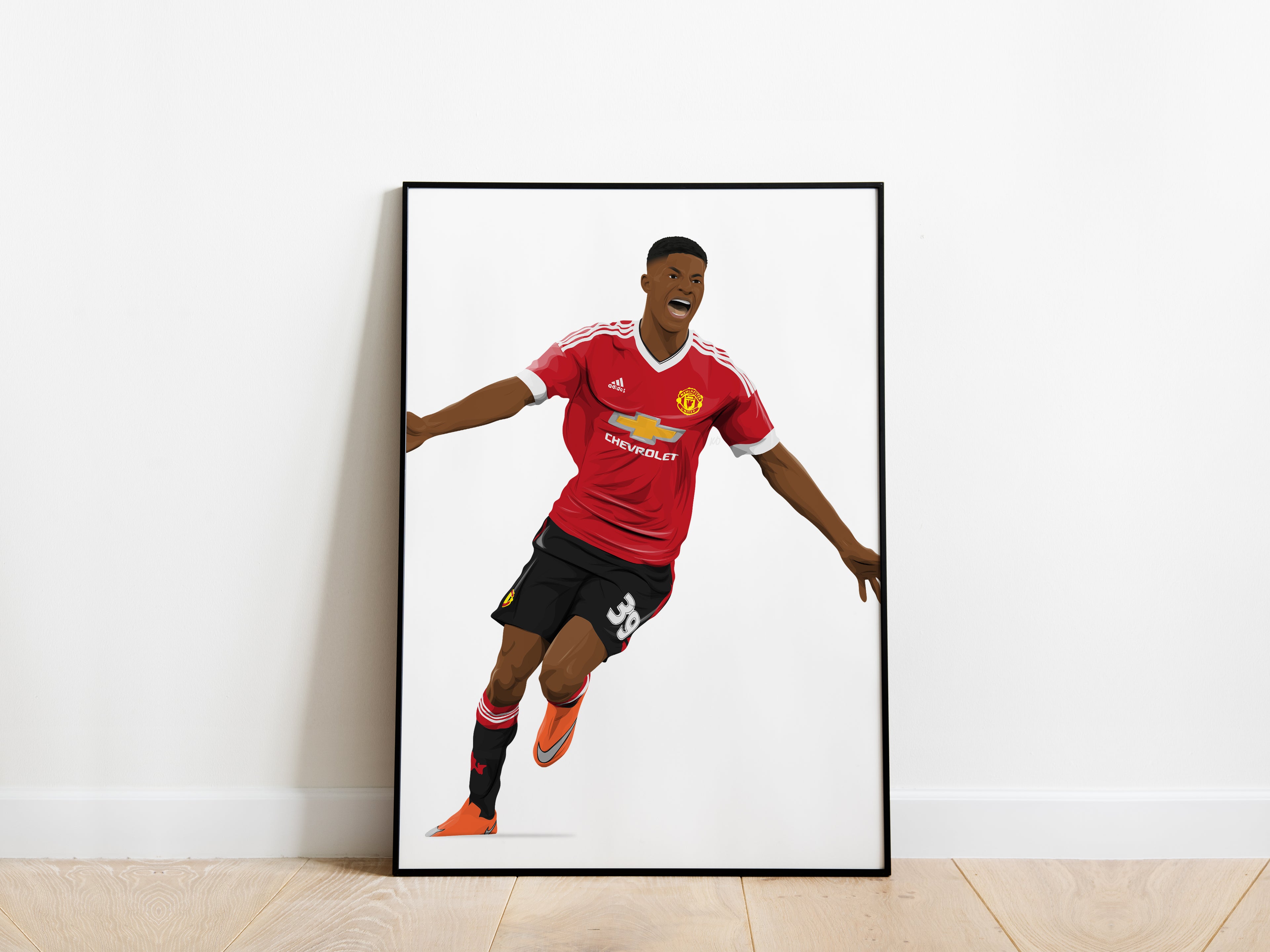 Marcus Rashford 2015/16 Manchester Derby Manchester United Poster
