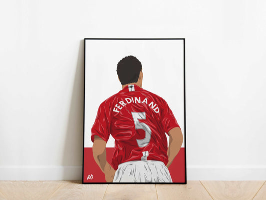 Rio Ferdinand Manchester United Poster - KDDesigns6