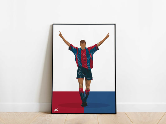 Rivaldo Barcelona Poster