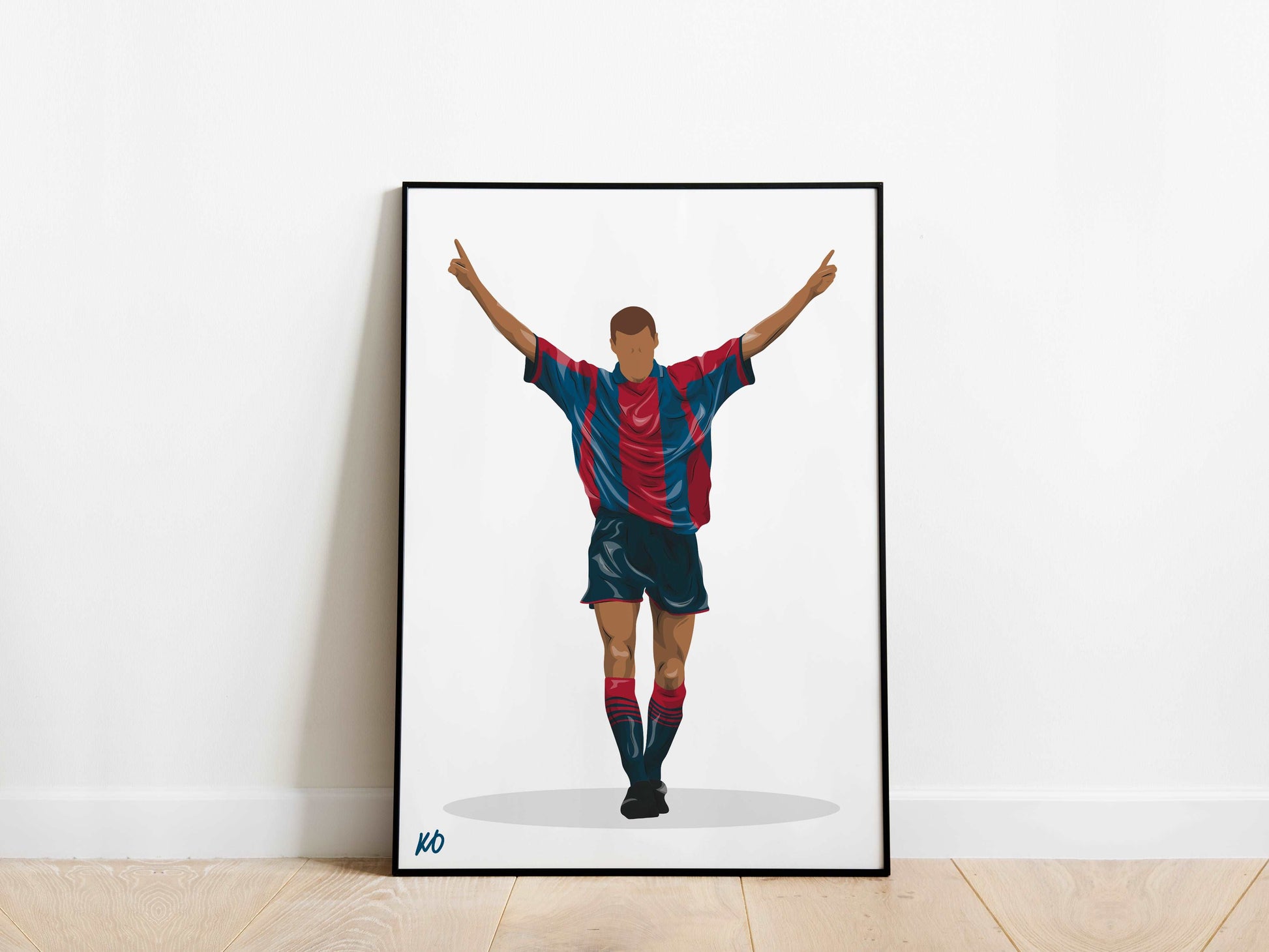 Rivaldo Barcelona Poster - KDDesigns6