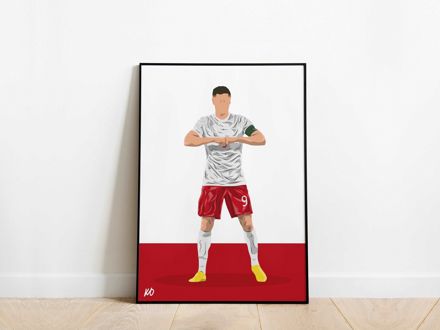 Robert Lewandowski Poland Poster - KDDesigns6