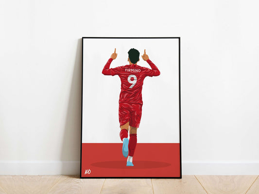 Roberto Firmino Liverpool Poster KDDesigns6