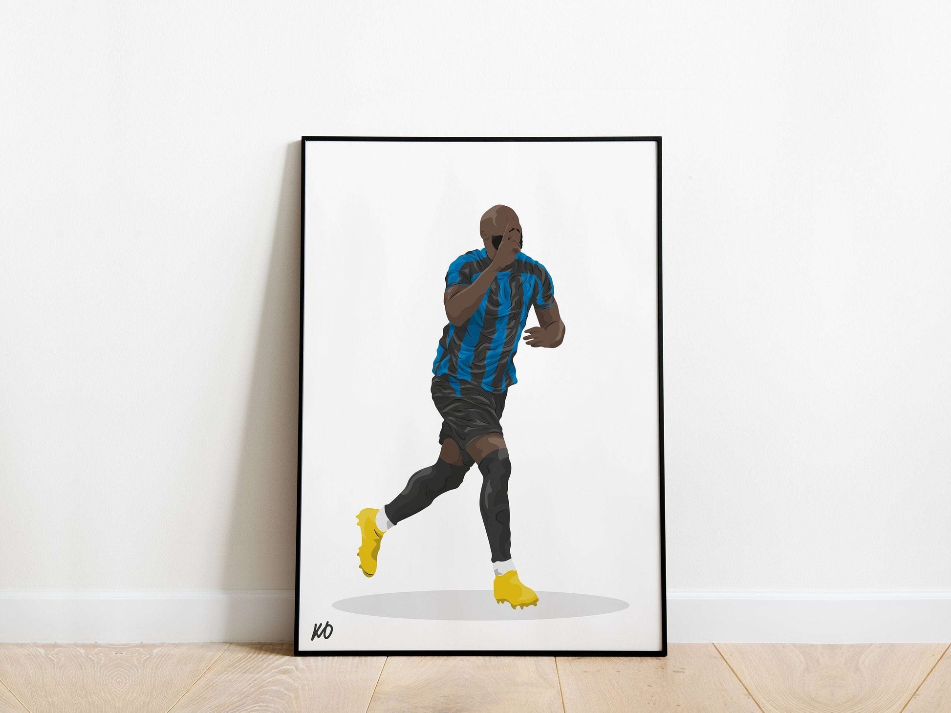 Romelu Lukaku Inter Milan Poster KDDesigns6