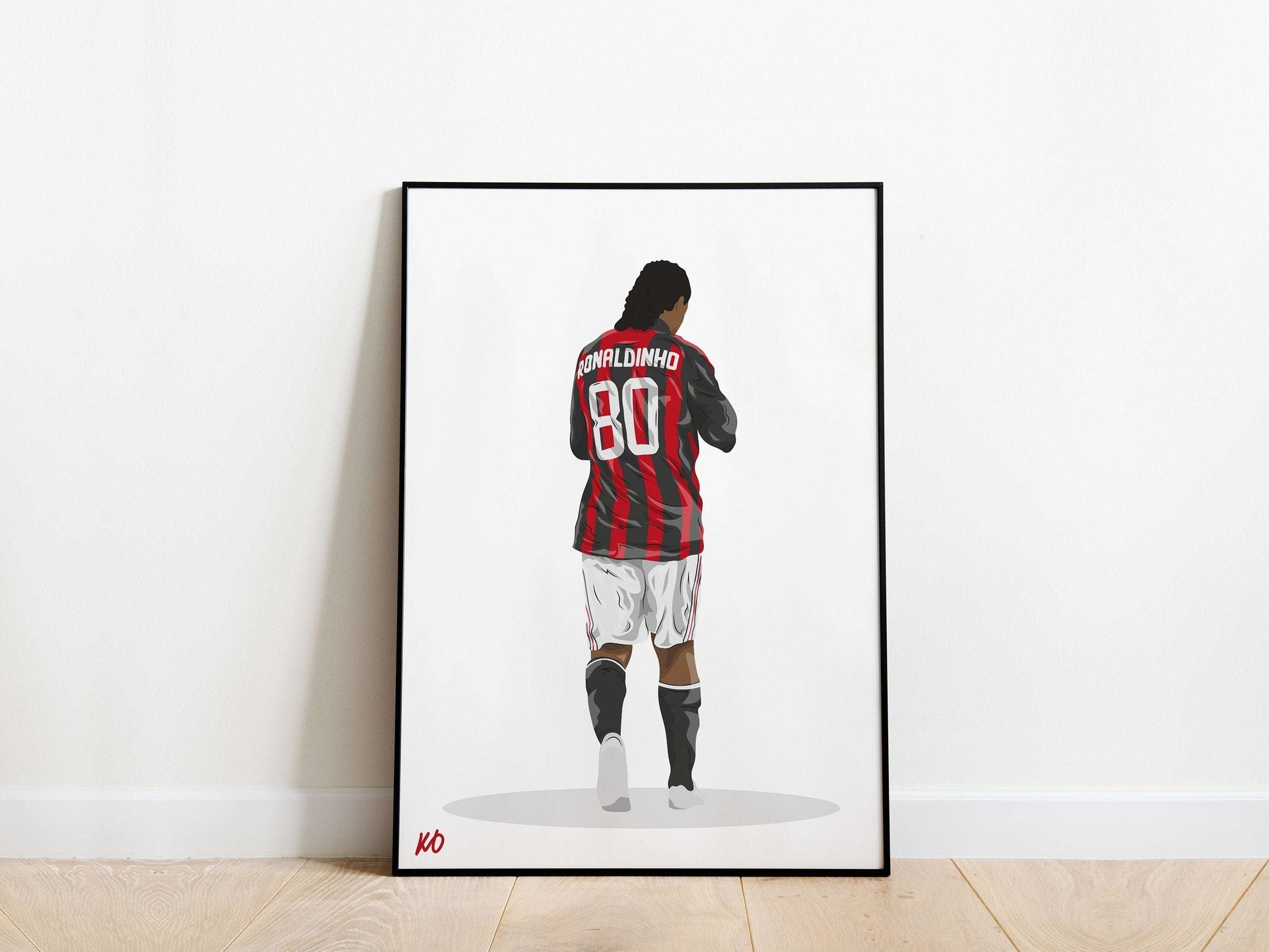 Ronaldinho AC Milan Poster KDDesigns6