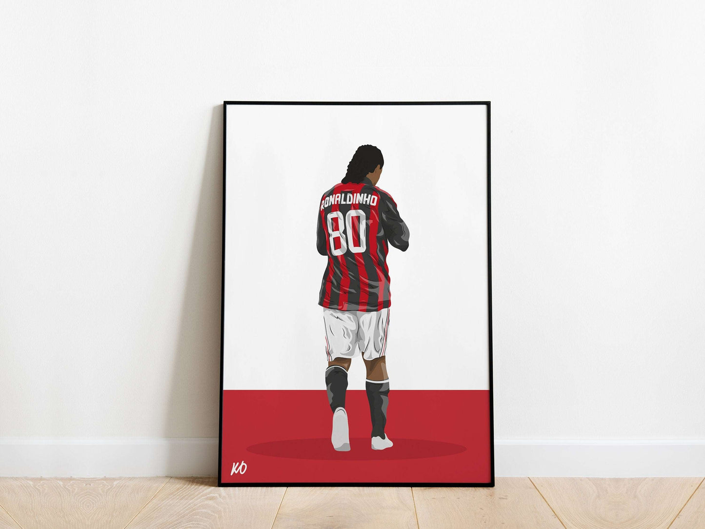 Ronaldinho AC Milan Poster KDDesigns6