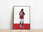 Ronaldinho AC Milan Poster - KDDesigns6