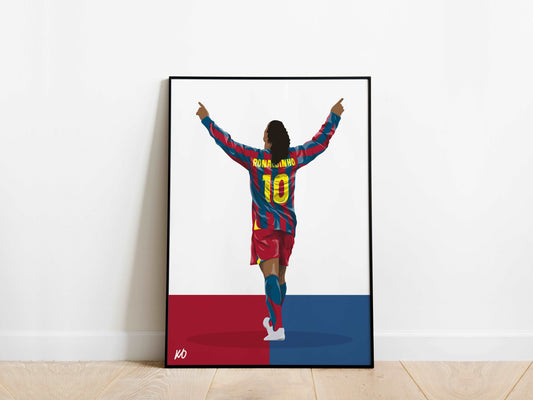 Ronaldinho Barcelona Poster