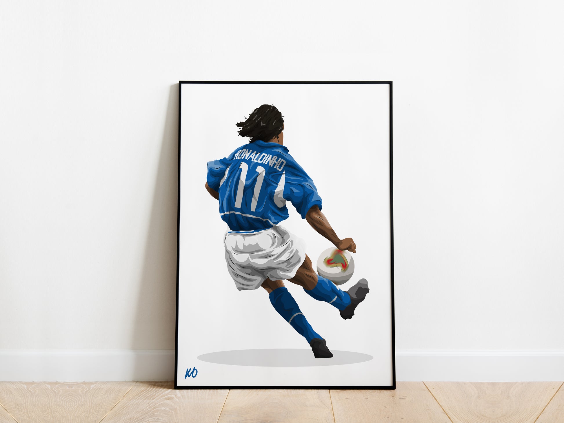 Ronaldinho Brazil Poster - KDDesigns6