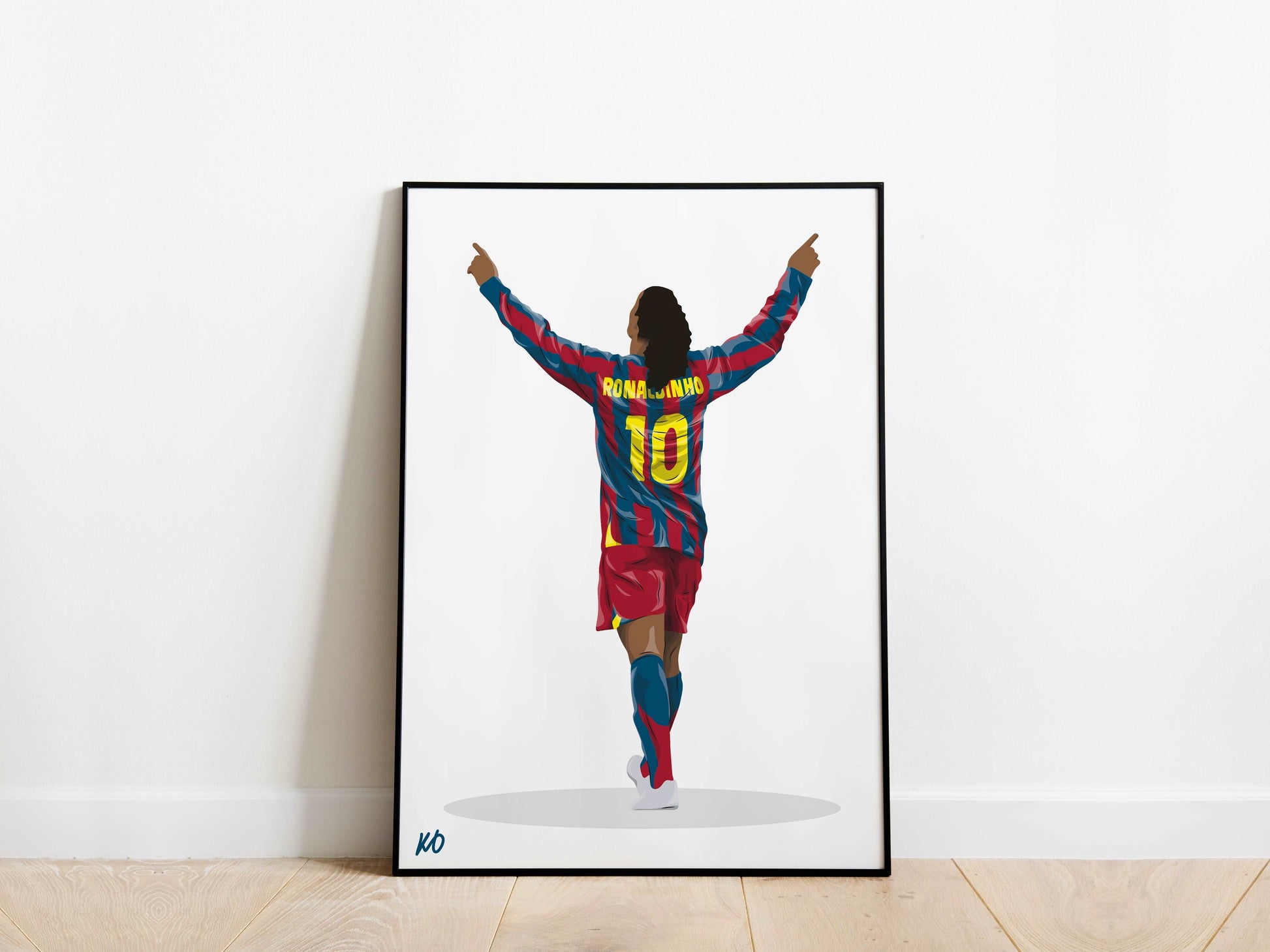 Ronaldinho Barcelona Poster - KDDesigns6