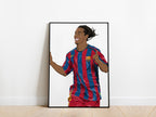 Ronaldinho Celebration Barcelona Poster - KDDesigns6