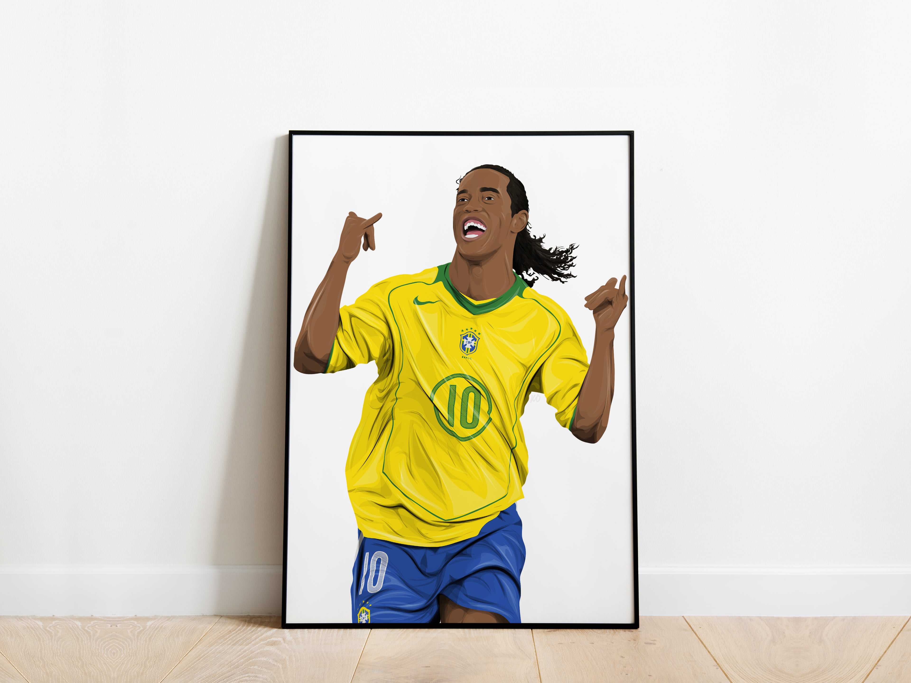 Ronaldinho 2004 T90 Kit Brazil Poster