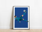 Cristiano Ronaldo Overhead Kick Real Madrid Poster - KDDesigns6