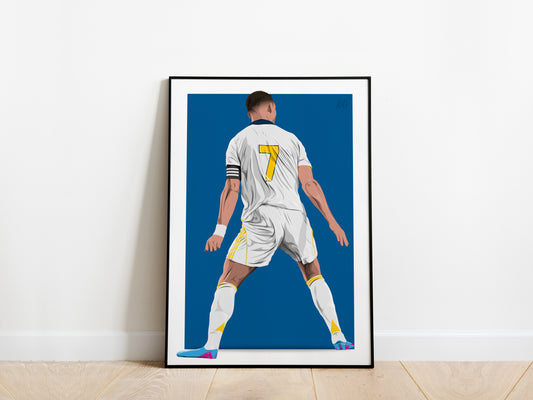 Cristiano Ronaldo 25/26 Celebration Al-Nassr FC Poster - KDDesigns6