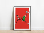 Cristiano Ronaldo Overhead Kick Portugal Poster - KDDesigns6