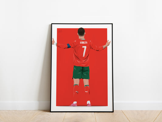 Cristiano Ronaldo Celebration Portugal Poster