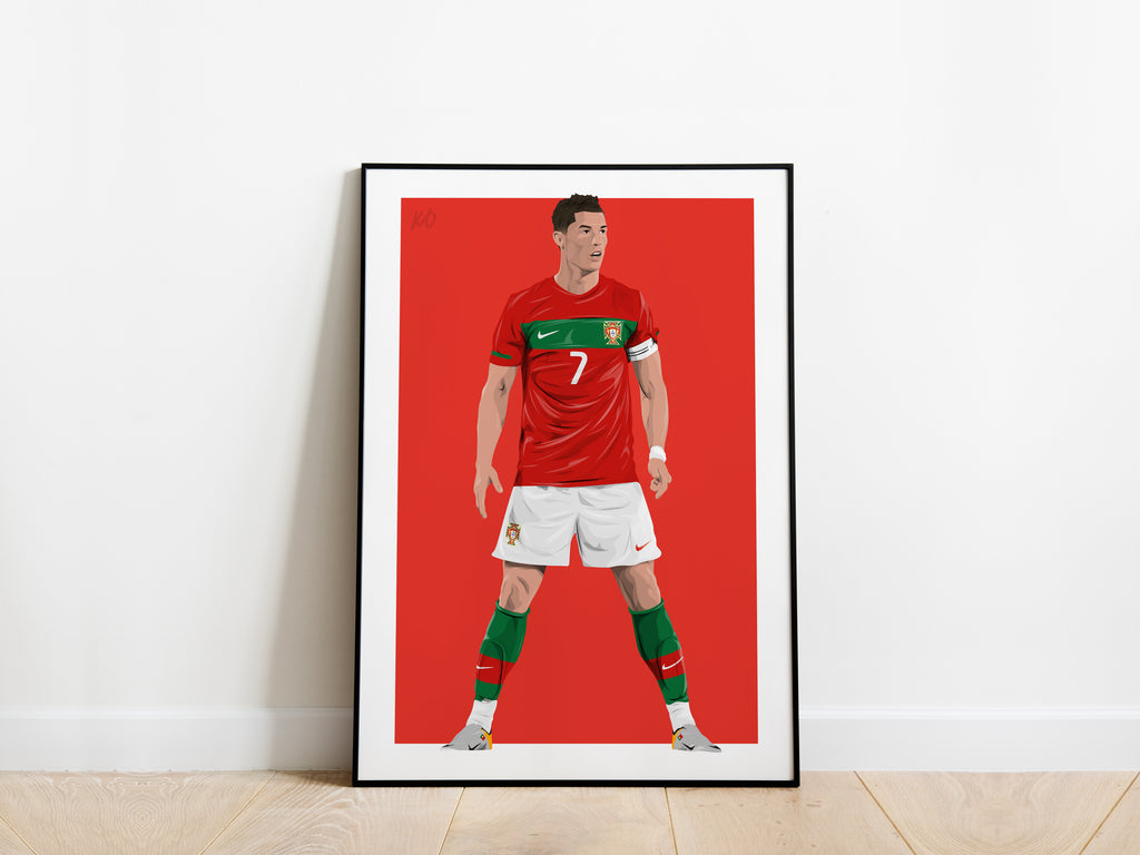 Cristiano Ronaldo 2010 World Cup Portugal Poster
