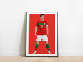 Cristiano Ronaldo 2010 World Cup Portugal Poster
