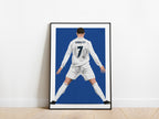 Cristiano Ronaldo 2016/17 Celebration Real Madrid Poster - KDDesigns6