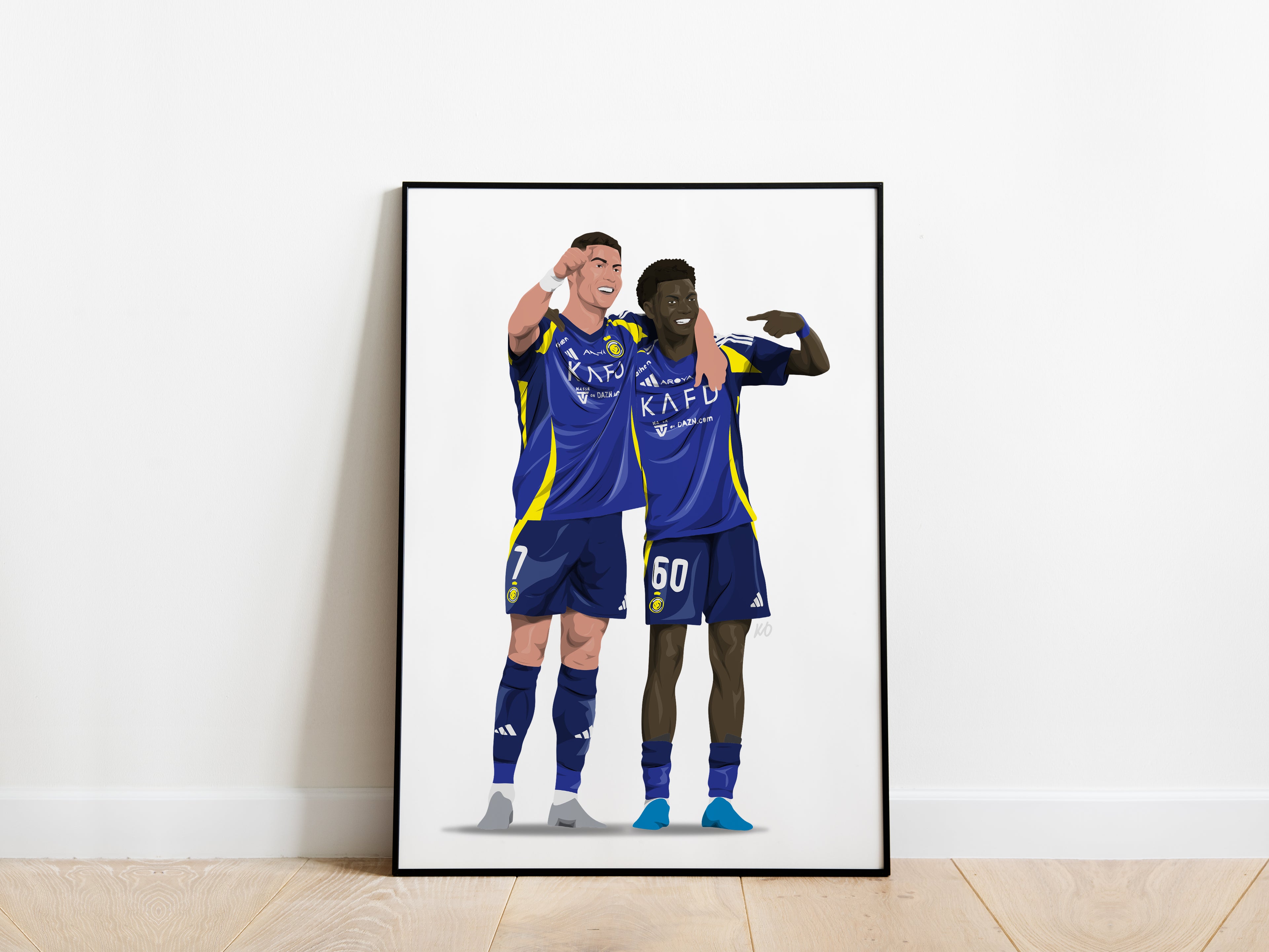 Cristiano Ronaldo, Saad Haqawi Al-Nassr FC Poster - KDDesigns6