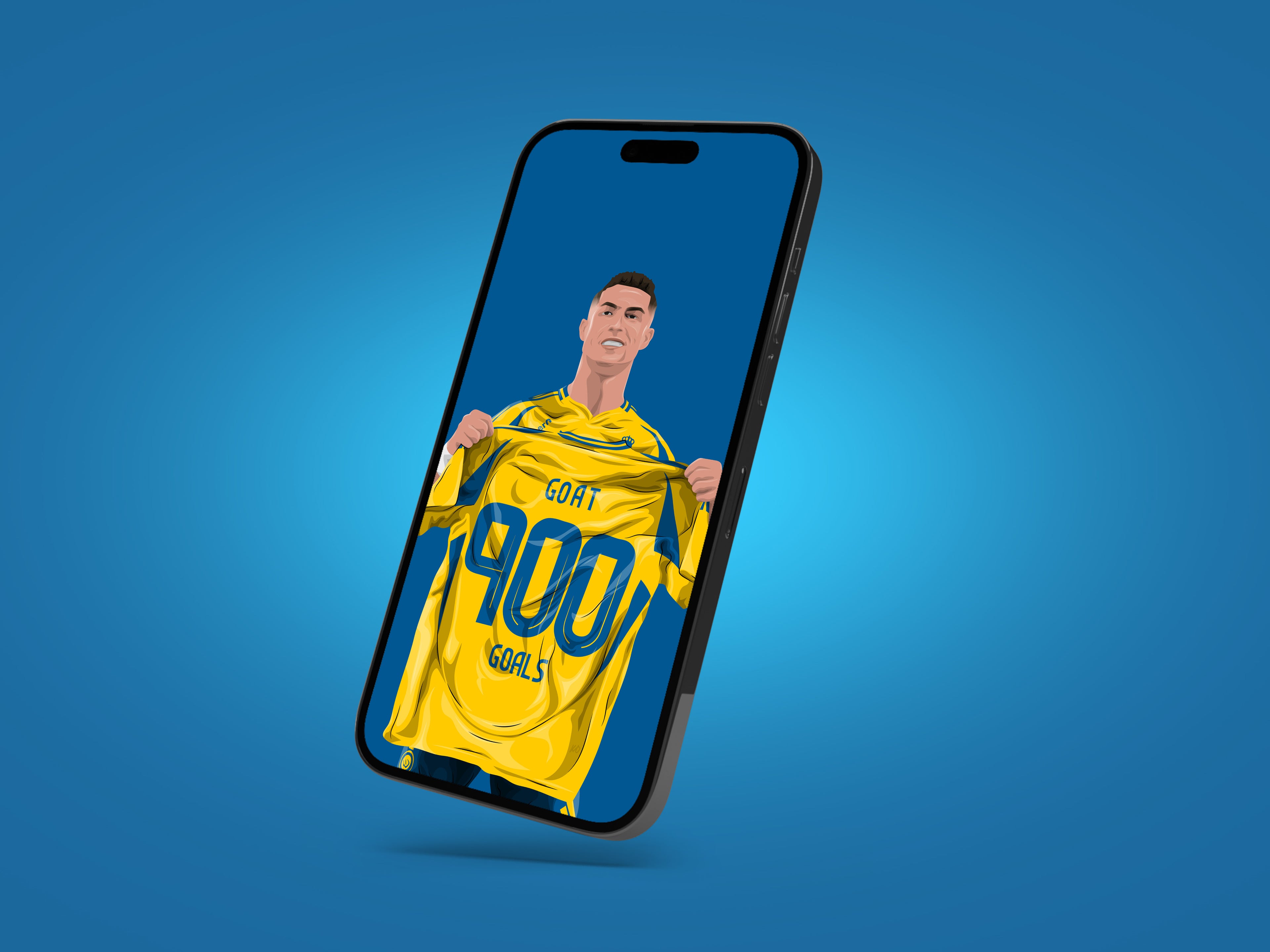 LIMITED EDITION - Lamine Yamal, Lionel Messi & Cristiano Ronaldo Wallpaper Bundle - KDDesigns6